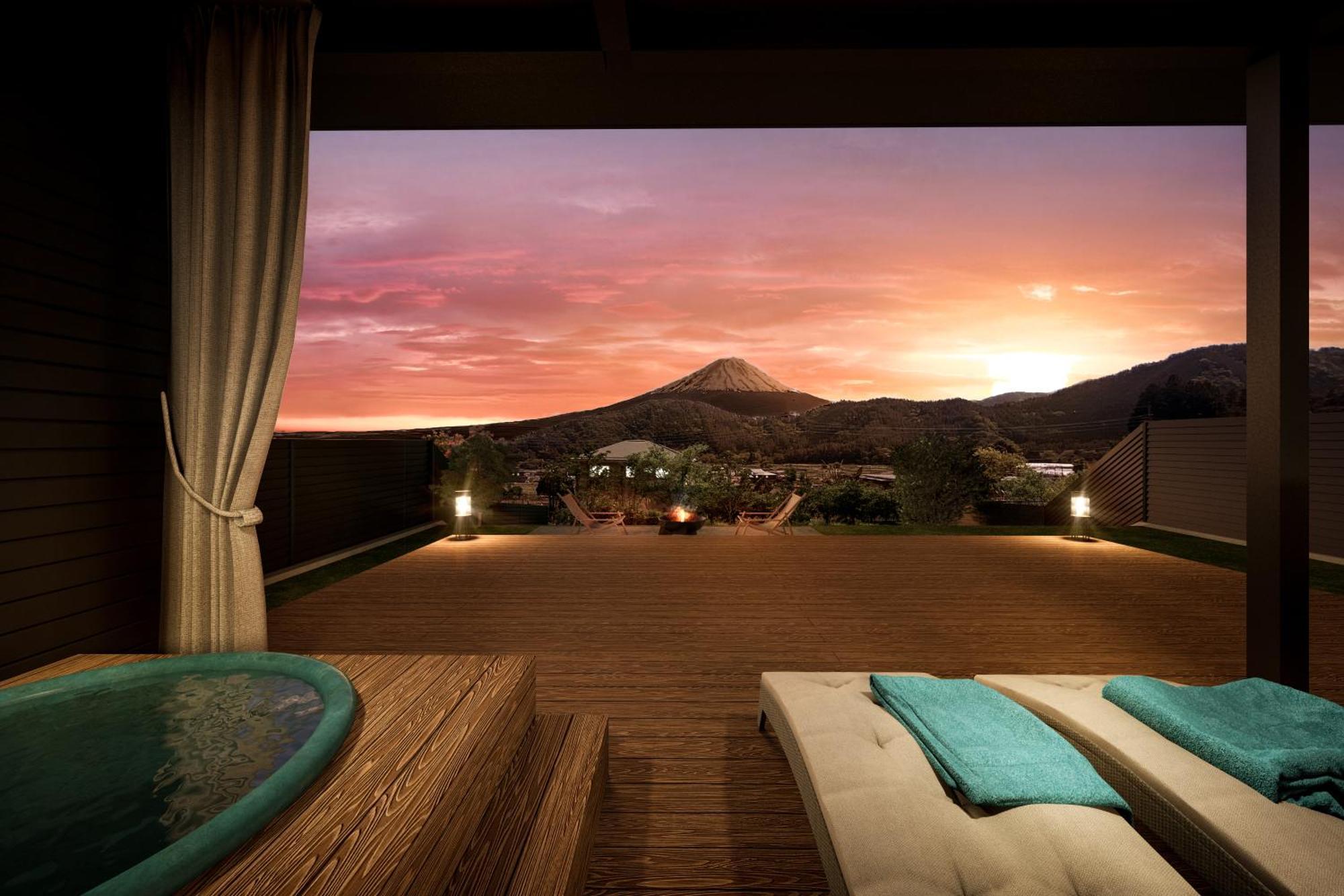 Fuji View And Spa Resort Tsumugi Kawaguchiko Fujikawaguchiko Extérieur photo